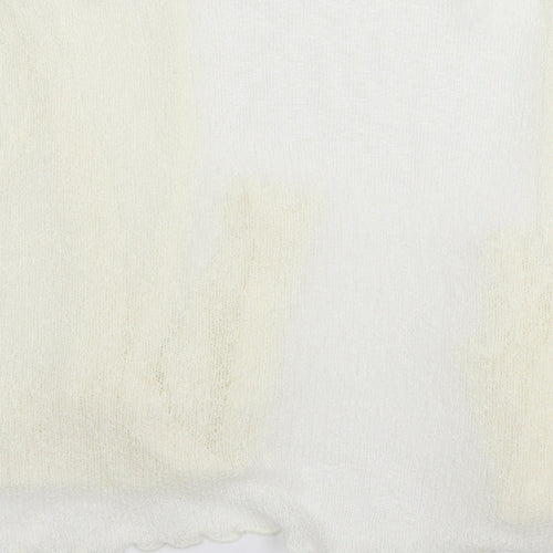 stock shop Womens White   Full Zip Jumper Size L