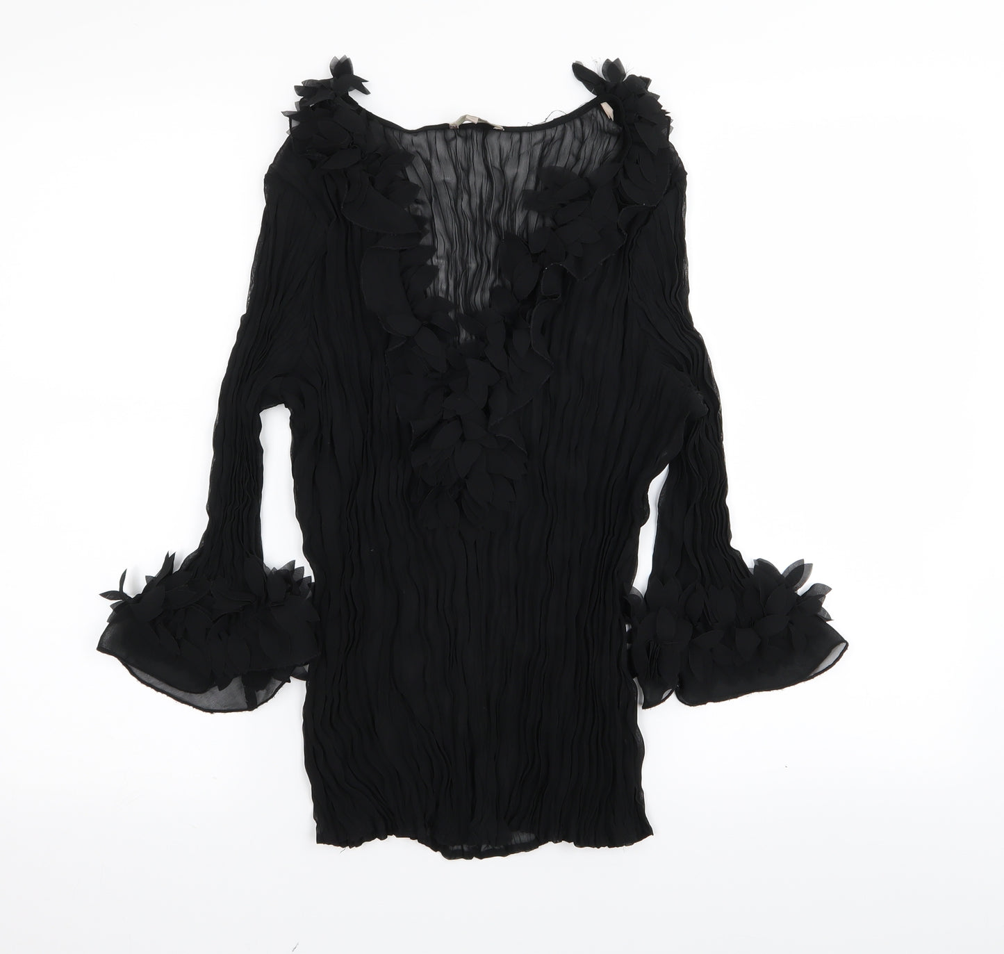 Soon Womens Black   Basic T-Shirt Size 16