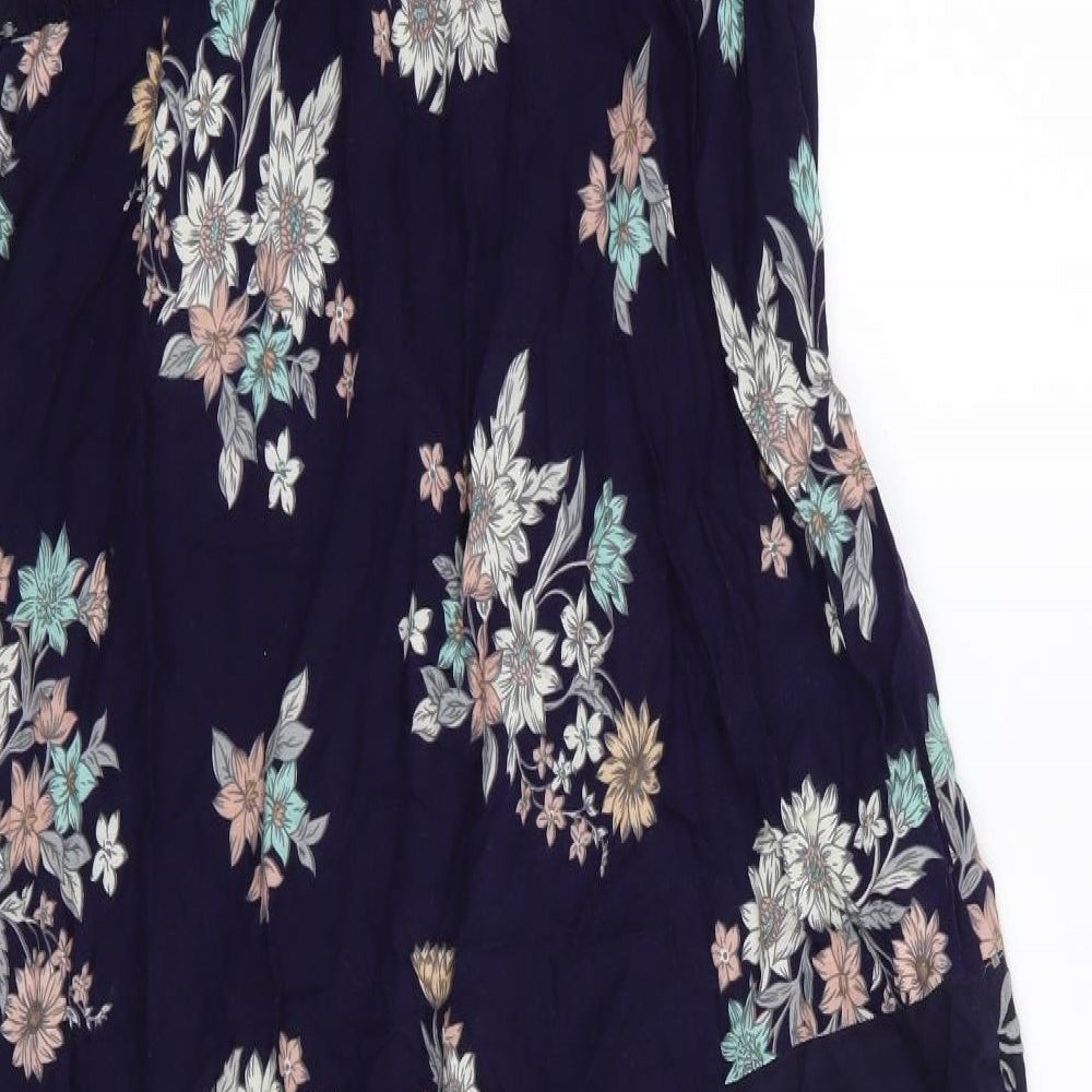 Apricot Womens Blue Floral  Fit & Flare  Size 10
