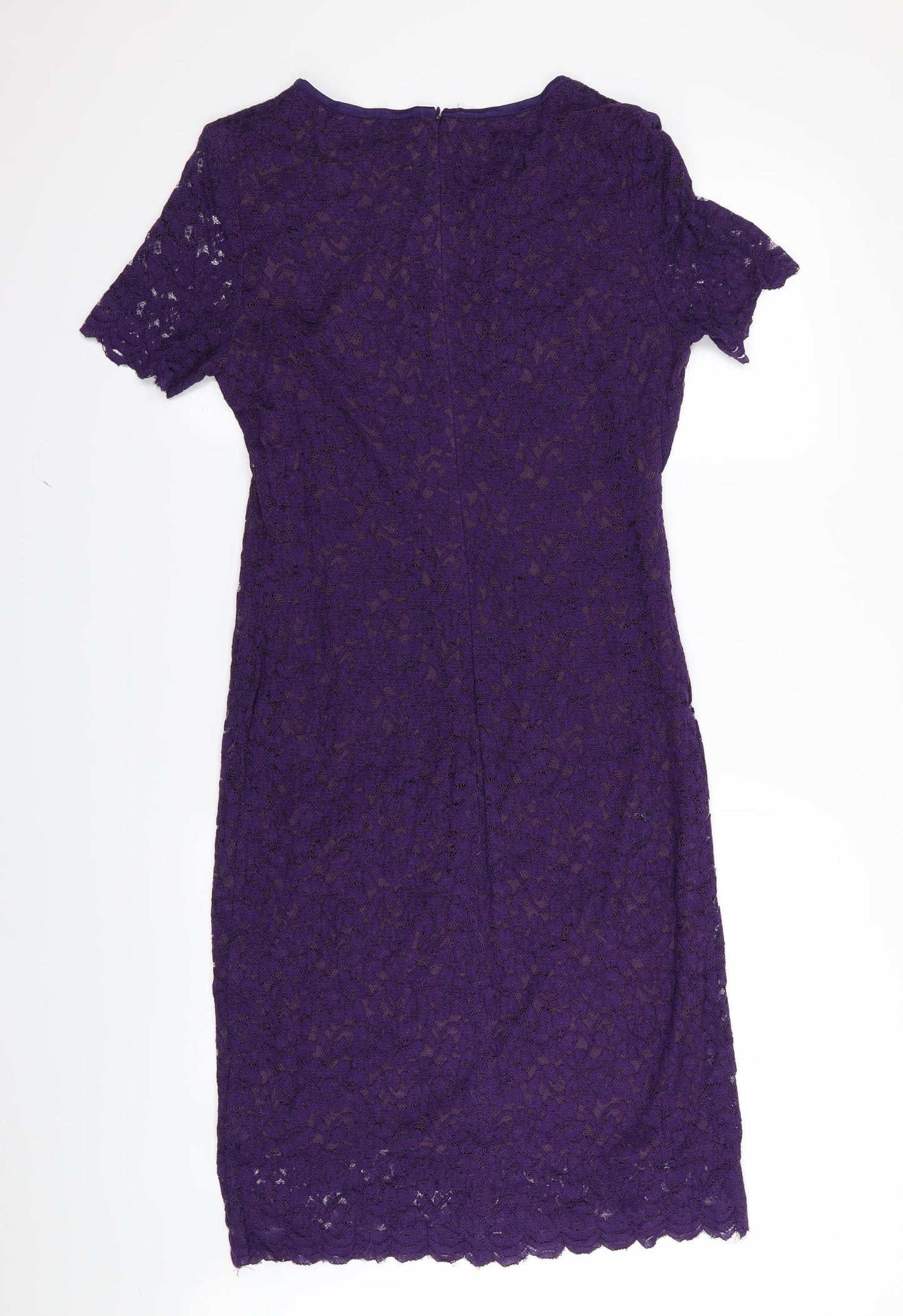 bonmarche Womens Purple Floral  A-Line  Size 12