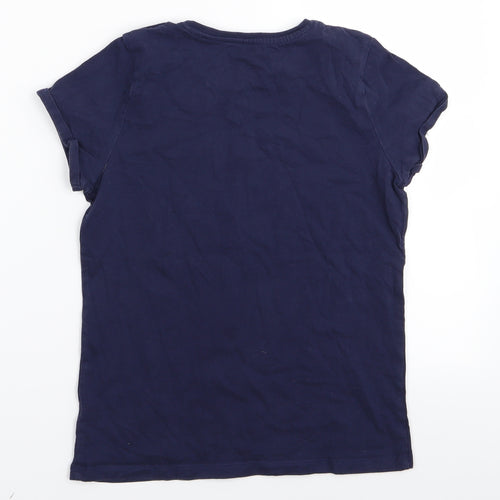 Asda George Girls Blue   Basic T-Shirt Size 11-12 Years