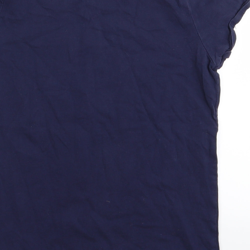 Asda George Girls Blue   Basic T-Shirt Size 11-12 Years