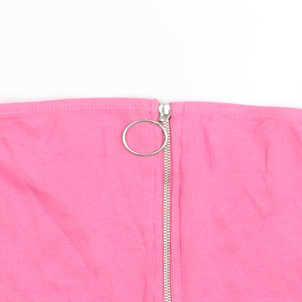 Select Womens Pink   Basic Tank Size S