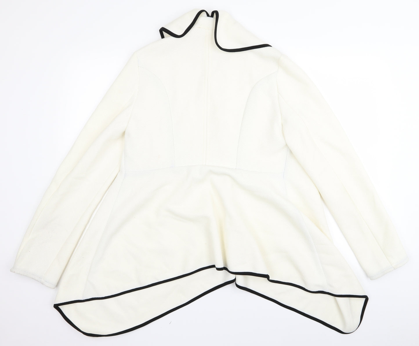 Preworn Womens White   Jacket Blazer Size 16