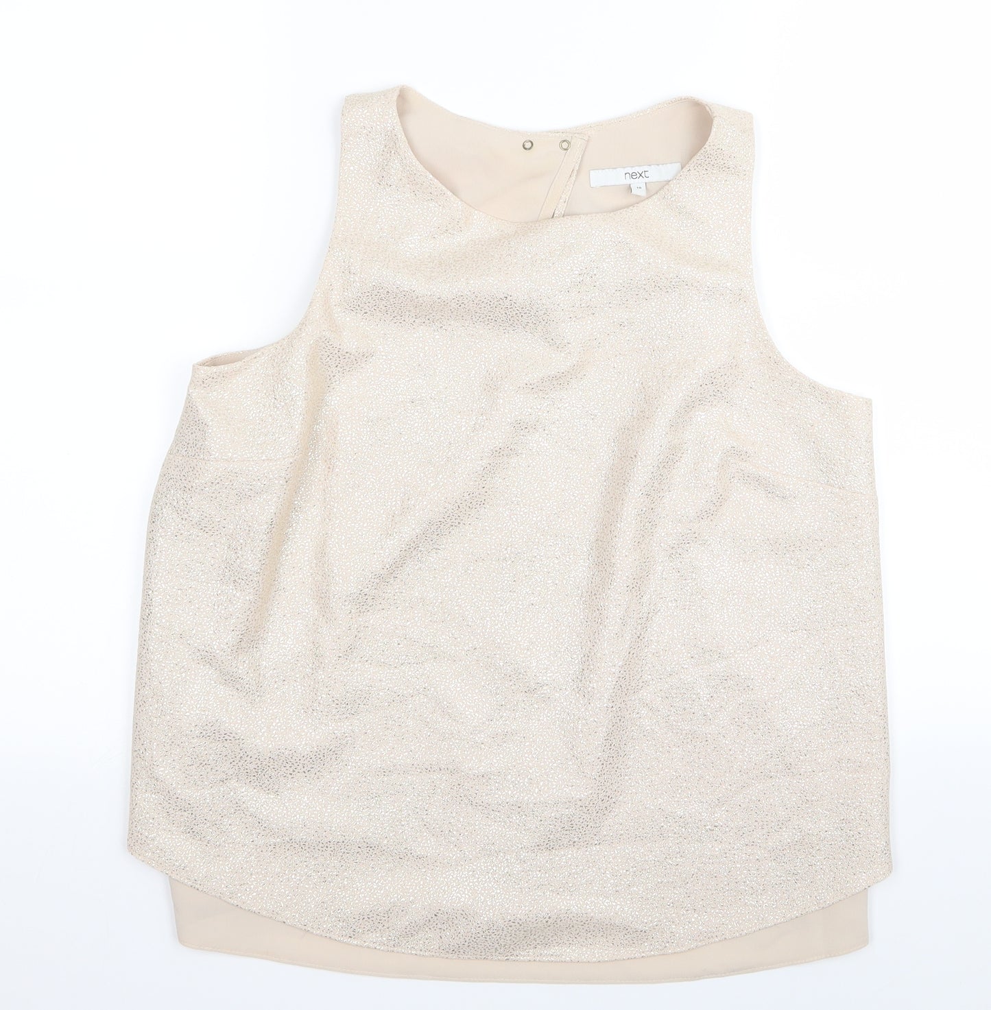 NEXT Womens Gold   Basic T-Shirt Size 10