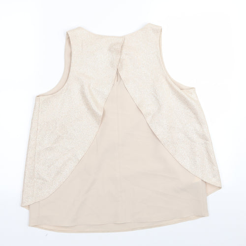 NEXT Womens Gold   Basic T-Shirt Size 10
