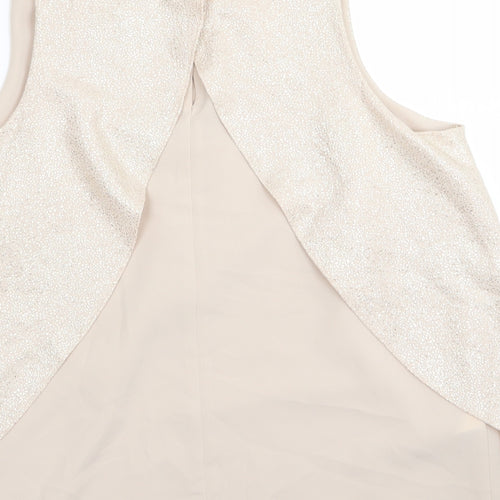NEXT Womens Gold   Basic T-Shirt Size 10