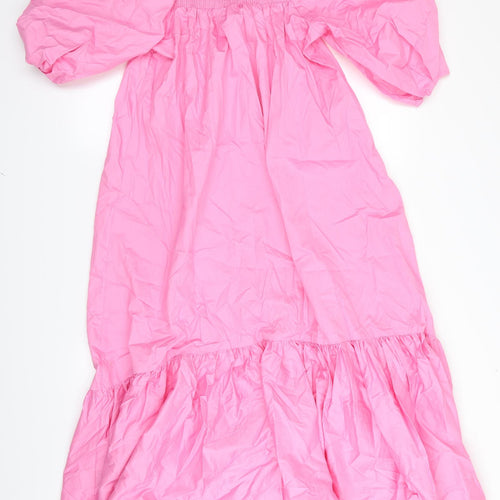 H&M Womens Pink   Fit & Flare  Size XS