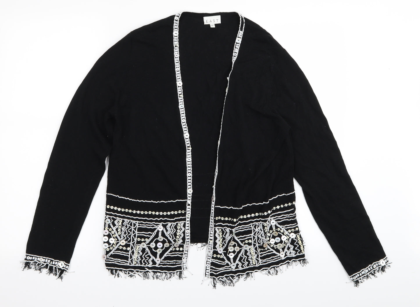 EAST Womens Black   Cardigan Jumper Size L
