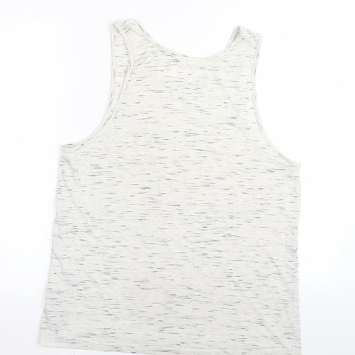 Primark Mens White    T-Shirt Size M  - tank