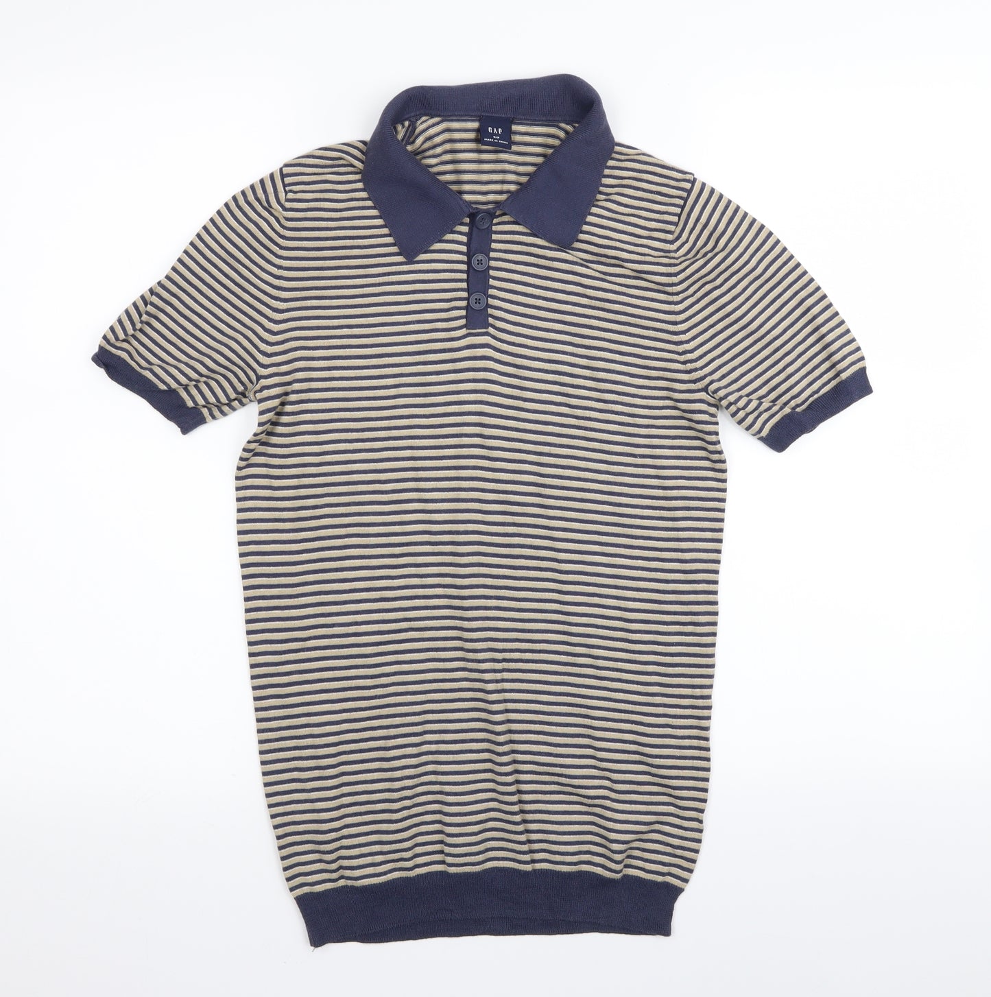 Gap Mens Multicoloured Striped   Polo Size S