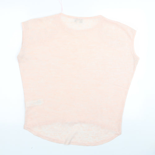 Apricot Womens Pink  Rayon Basic T-Shirt Size S