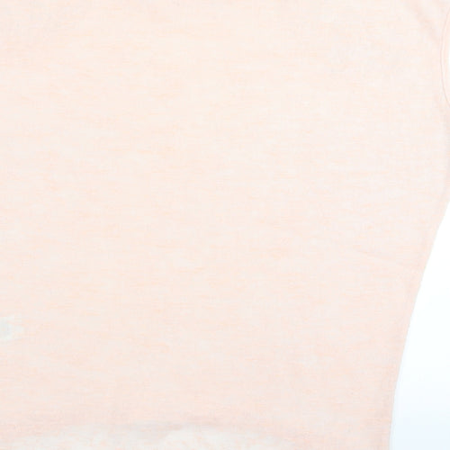 Apricot Womens Pink  Rayon Basic T-Shirt Size S