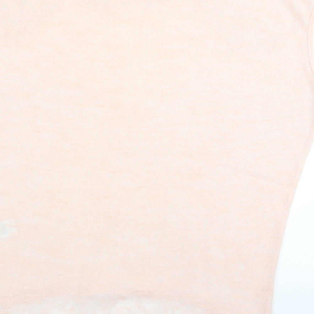 Apricot Womens Pink  Rayon Basic T-Shirt Size S