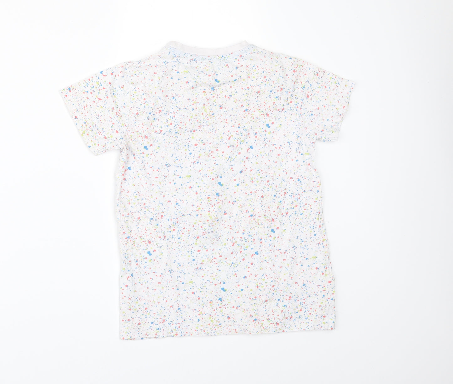 Urban Outlaws Boys White Polka Dot  Basic T-Shirt Size 7-8 Years  - San Francisco