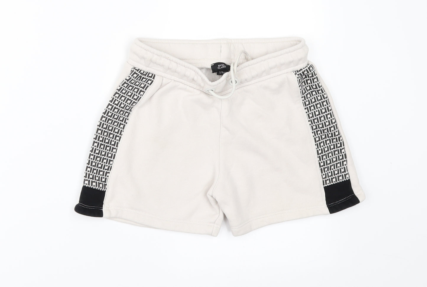 River Island Boys Beige   Sweat Shorts Size 7-8 Years