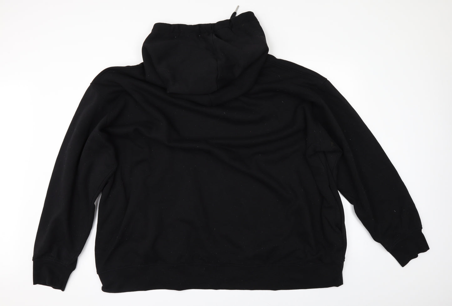 H&M Mens Black   Henley Hoodie Size L