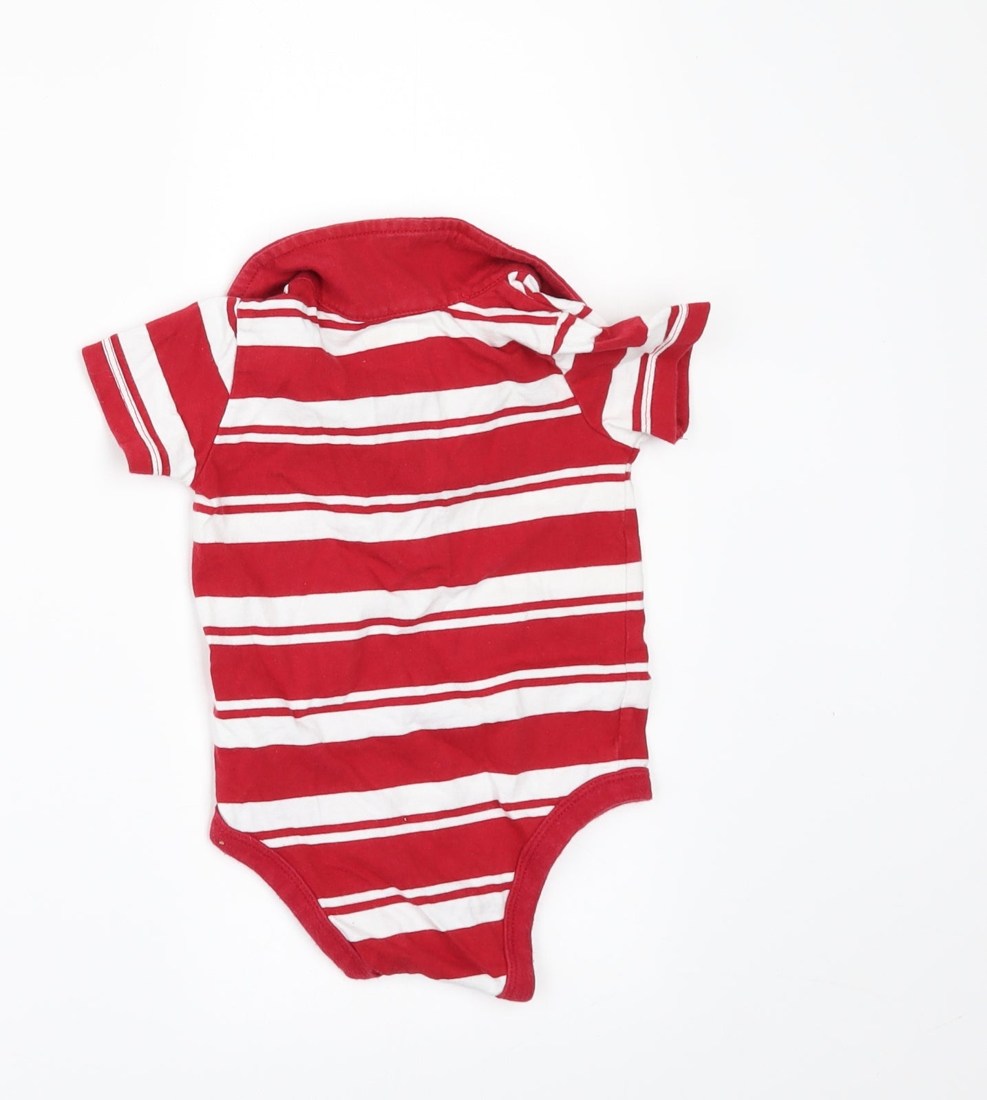 Gap Boys Red Striped  Romper One-Piece Size 6-9 Months