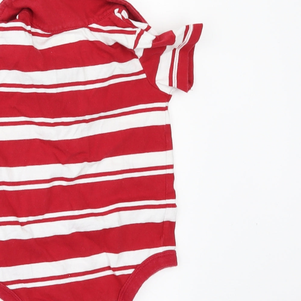 Gap Boys Red Striped  Romper One-Piece Size 6-9 Months