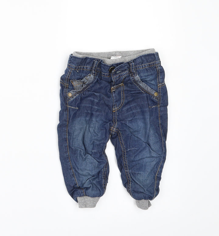 George Baby Blue Denim Jogger Jeans Size 6-9 Months