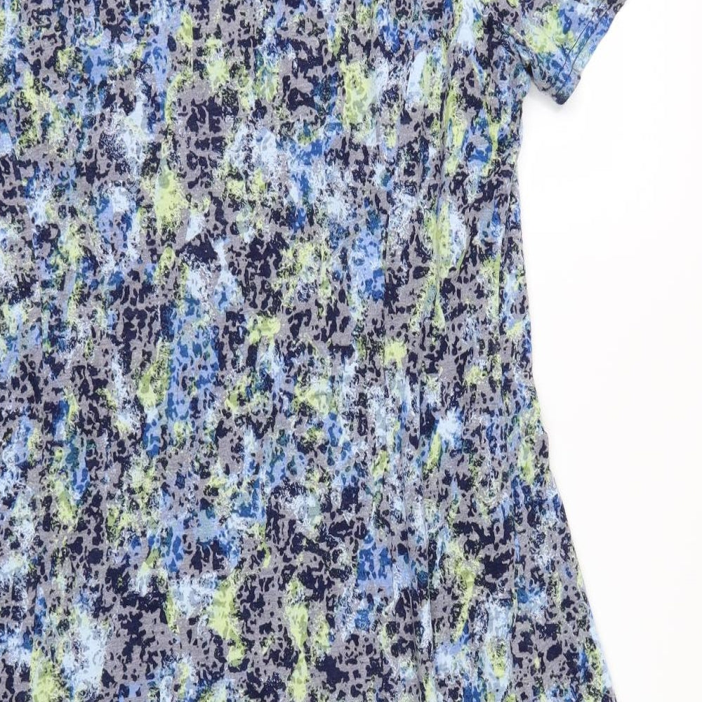 EWM Womens Black Floral  A-Line  Size 16