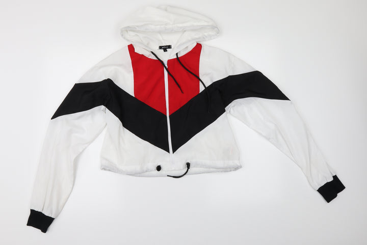 Rising Womens White Jacket Size L