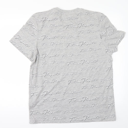 Primark Mens Grey    T-Shirt Size L