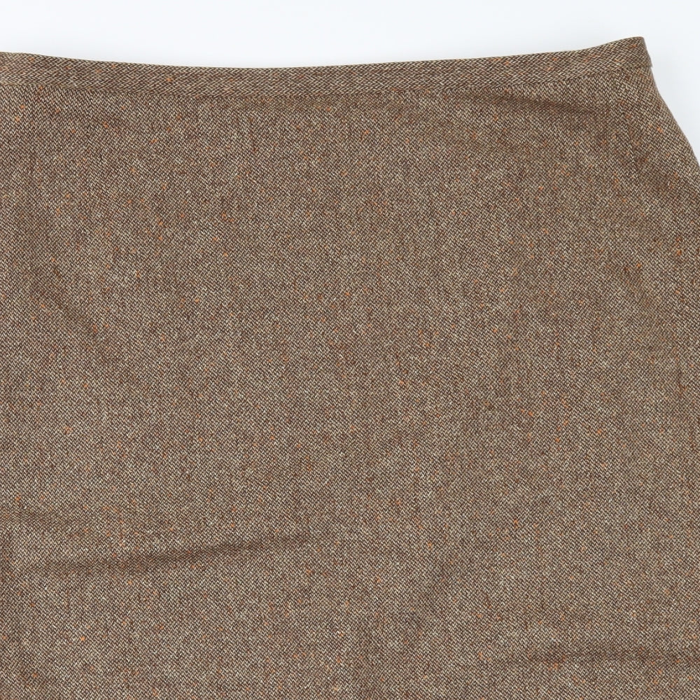 Marks and Spencer Womens Brown   A-Line Skirt Size 20