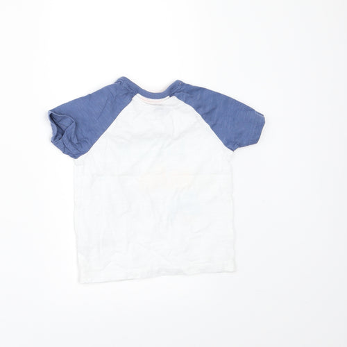 George Boys White   Basic T-Shirt Size 6-9 Months  - LITTLE MAN AT WORK