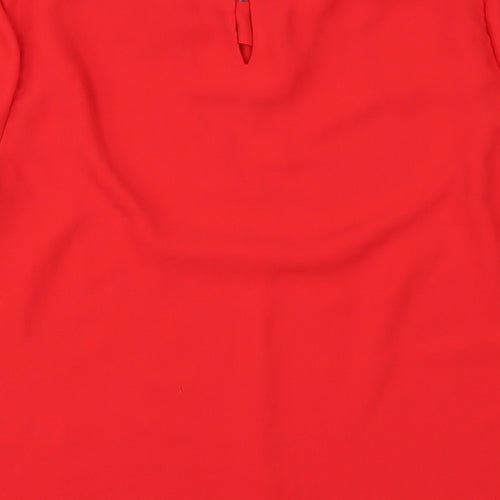 New Look Womens Red   Tunic Blouse Size 8