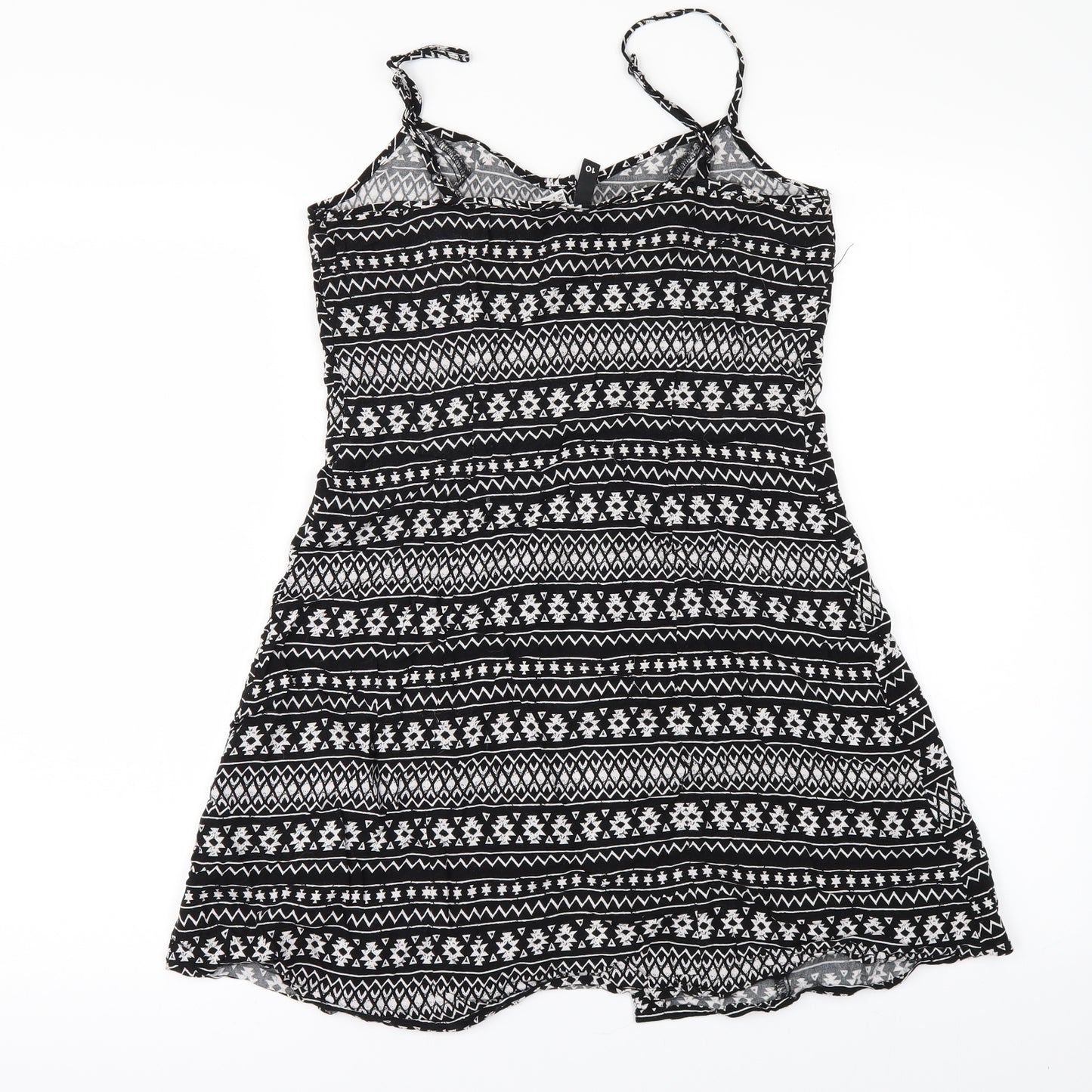 Divided by H&M  Womens Black Geometric  Camisole Button-Up Size 10