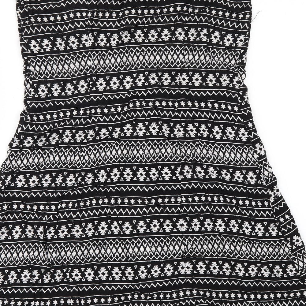 Divided by H&M  Womens Black Geometric  Camisole Button-Up Size 10