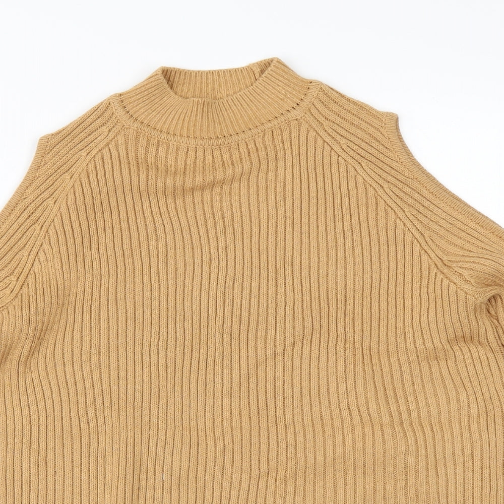 H&M Womens Beige   Pullover Jumper Size XS  - COLD SHOULDER