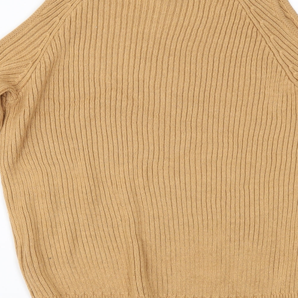H&M Womens Beige   Pullover Jumper Size XS  - COLD SHOULDER