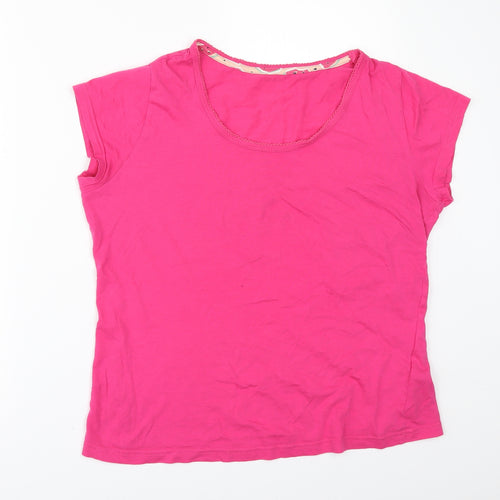 Marks and Spencer Womens Pink Solid  Top Pyjama Top Size 12