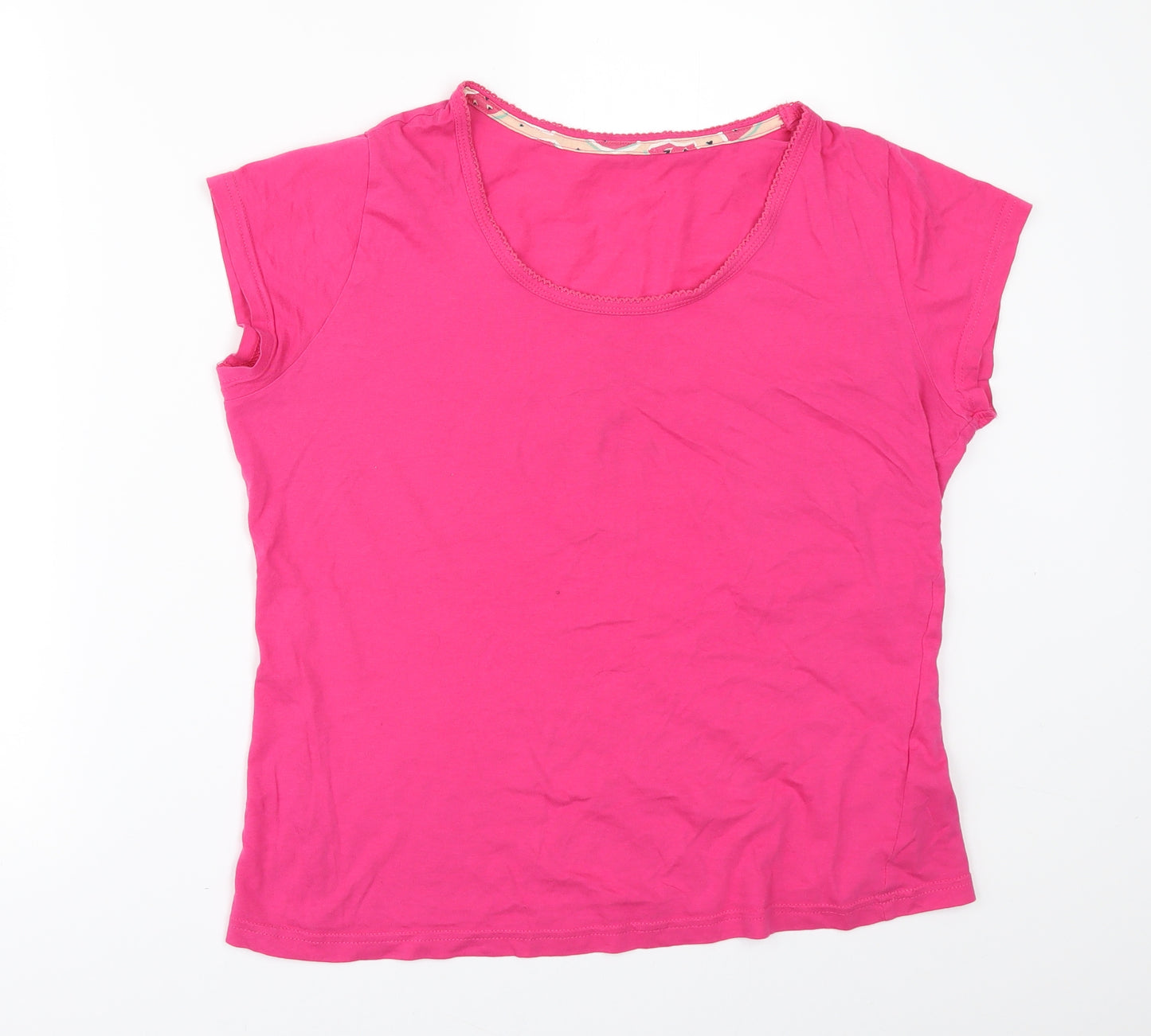 Marks and Spencer Womens Pink Solid  Top Pyjama Top Size 12