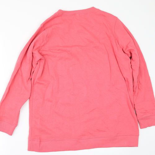 PEP&CO Womens Pink   Pullover Sweatshirt Size 10