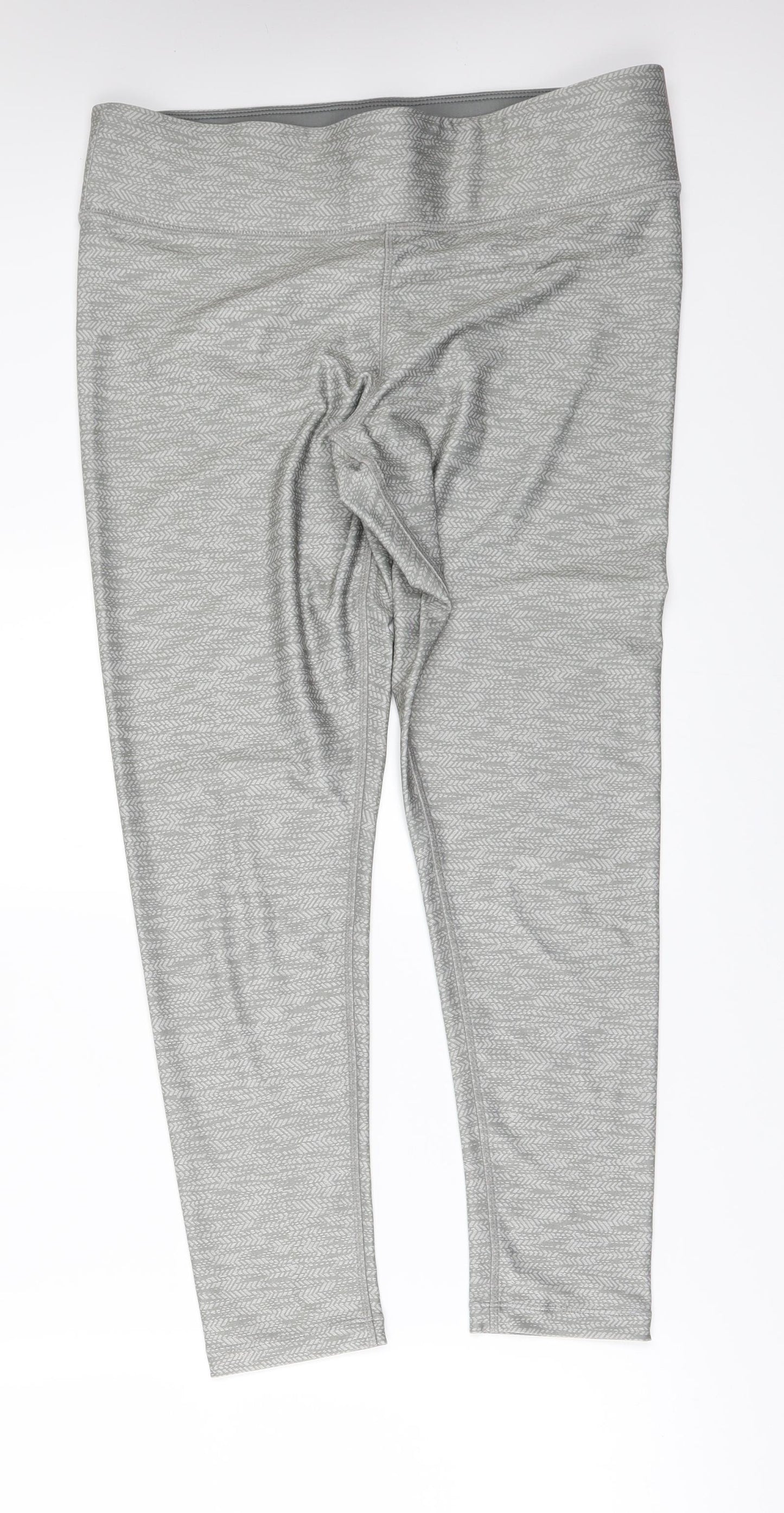 Athletic Works Womens Green   Compression Leggings Size L L26 in
