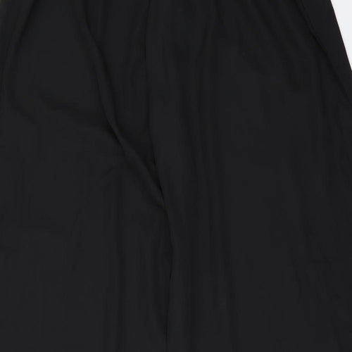 Preworn Womens Black   Trousers  Size XL L26 in - see through