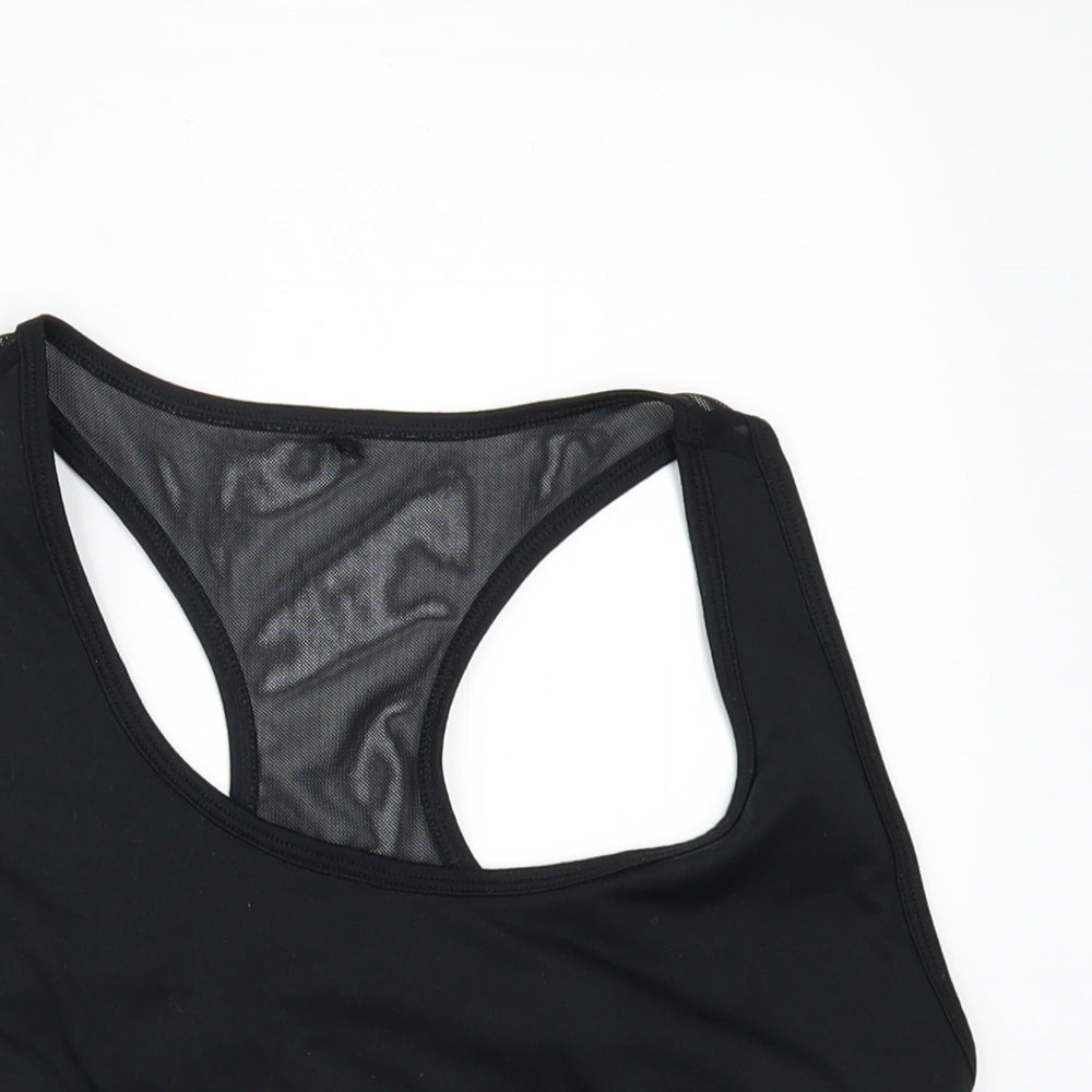 New Look Womens Black   Cropped T-Shirt Size M