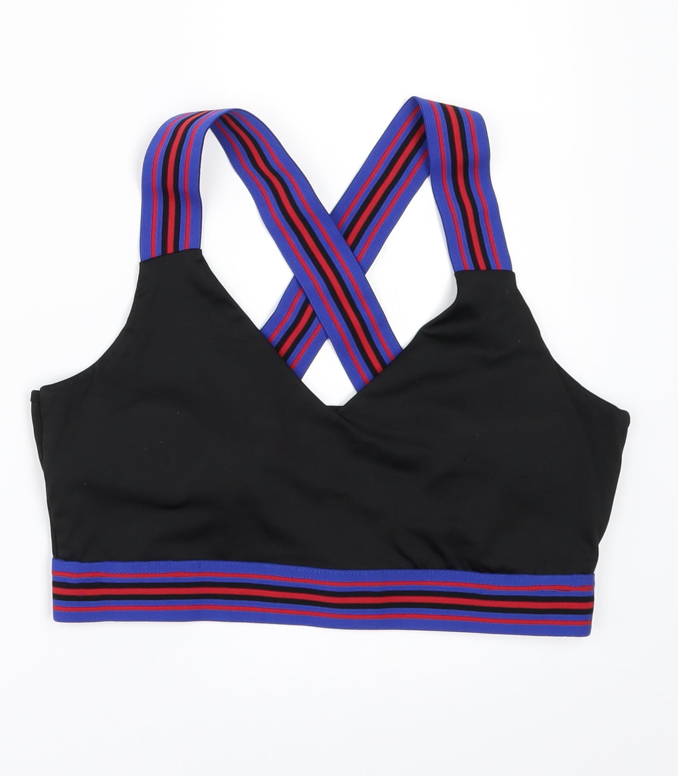WORKOUT Womens Black   Cropped T-Shirt Size M