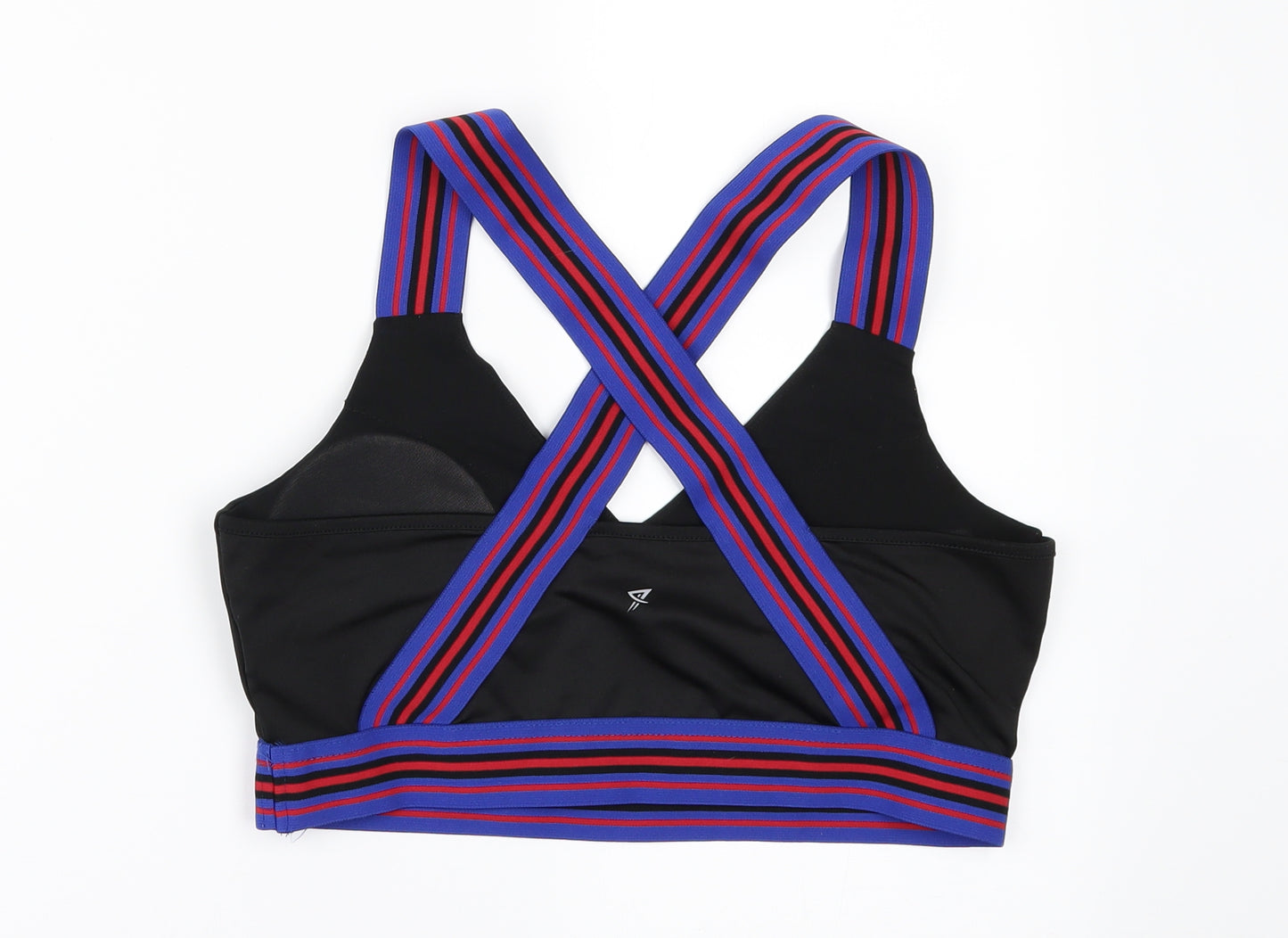 WORKOUT Womens Black   Cropped T-Shirt Size M
