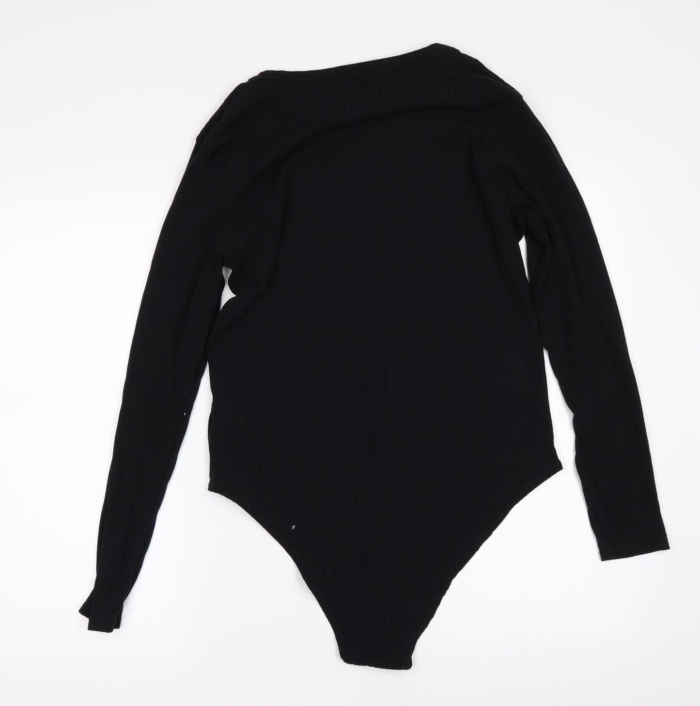 Boohoo Womens Black   Bodysuit One-Piece Size 16