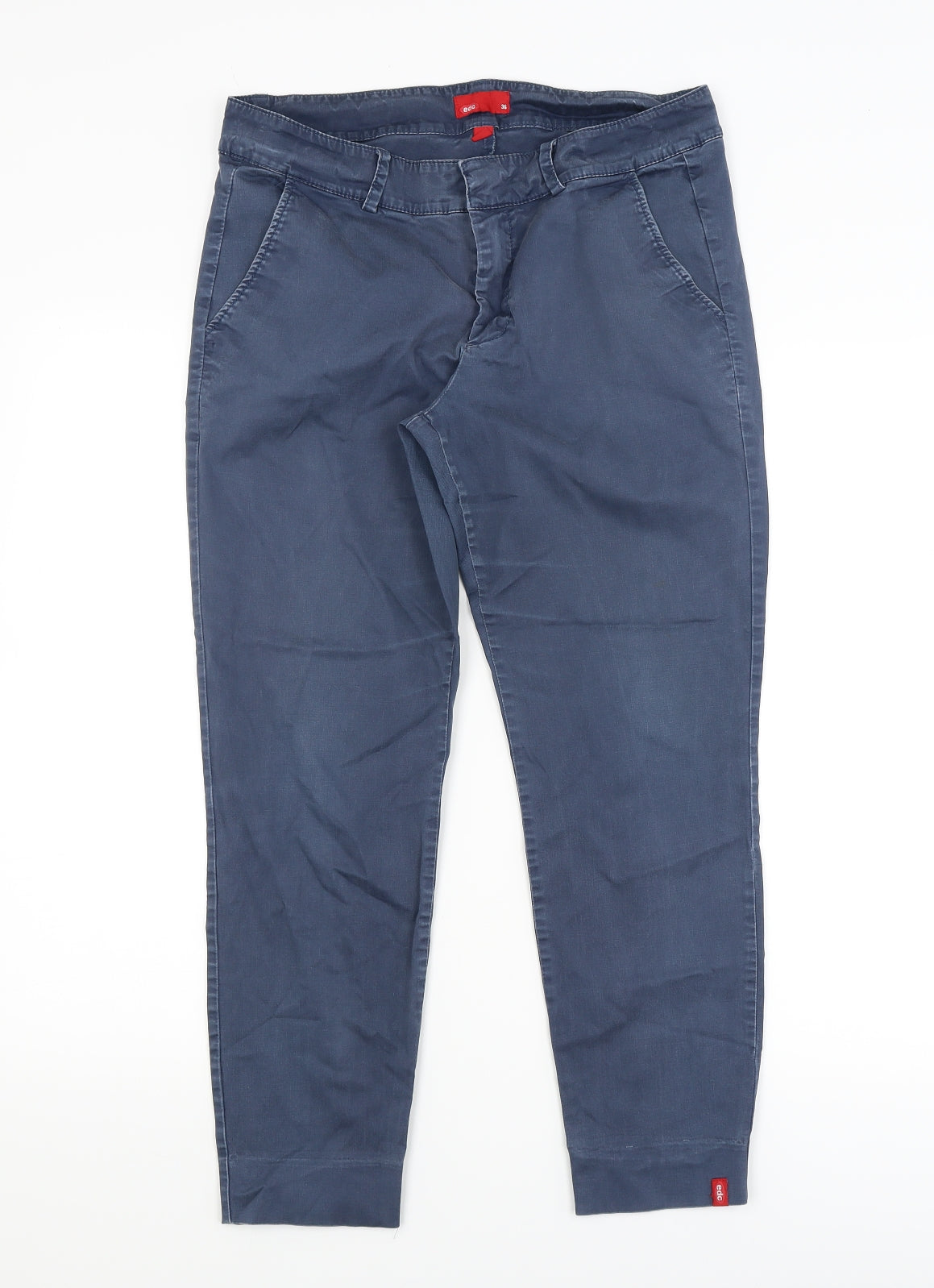 EDC Womens Black   Cropped Trousers Size 36 L24.5 in