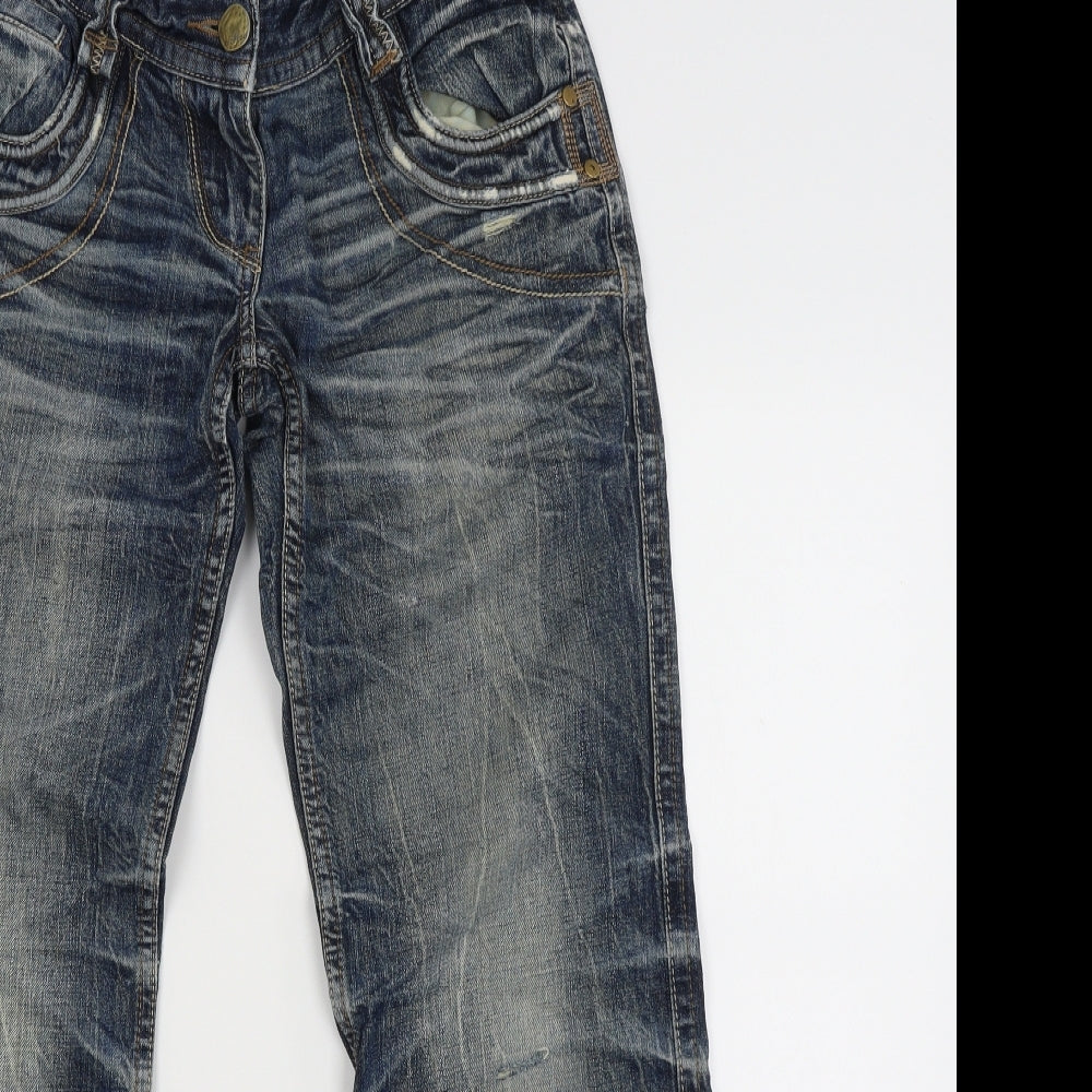Crafted Womens Blue   Wide-Leg Jeans Size 10 L28 in