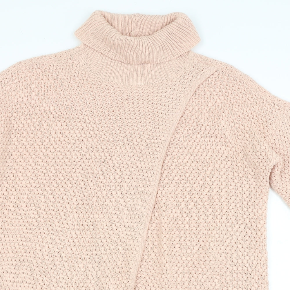 Jaqueline deYong Womens Pink   Pullover Jumper Size S