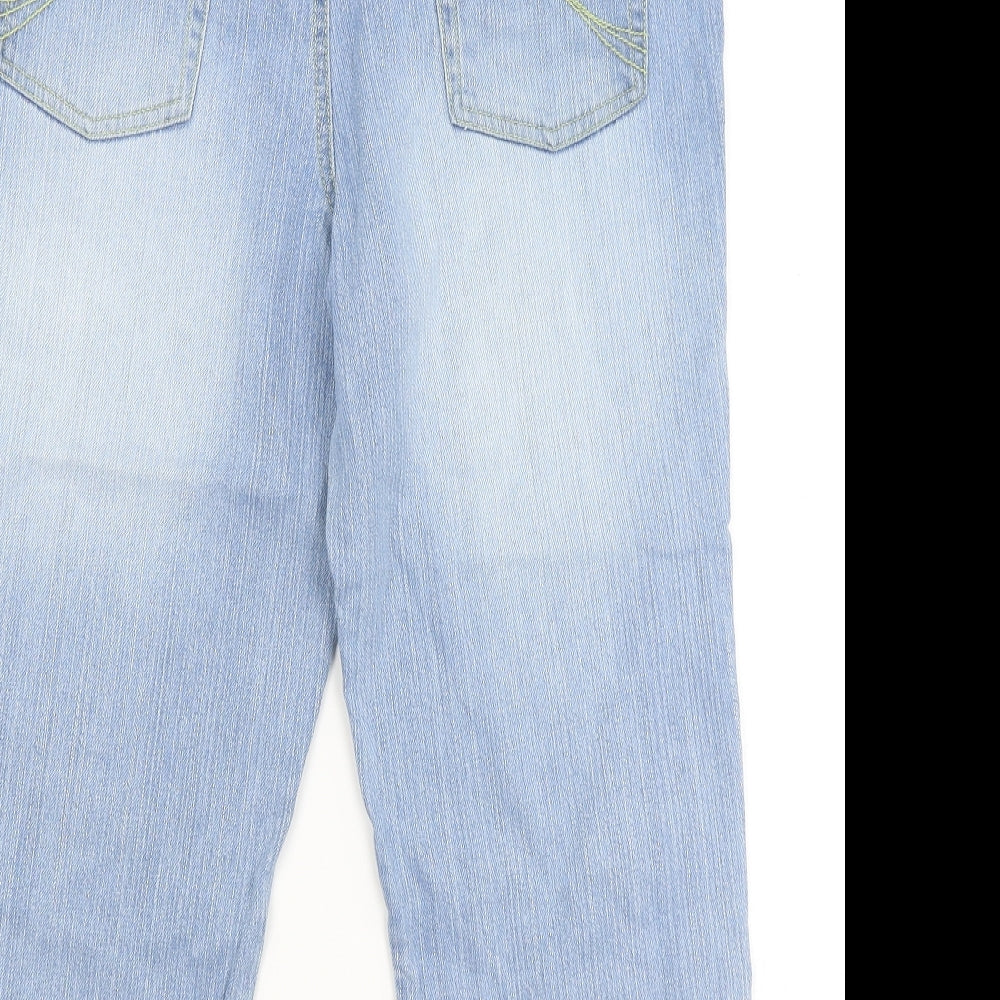 Papaya Womens Blue   Cropped Jeans Size 14 L20 in