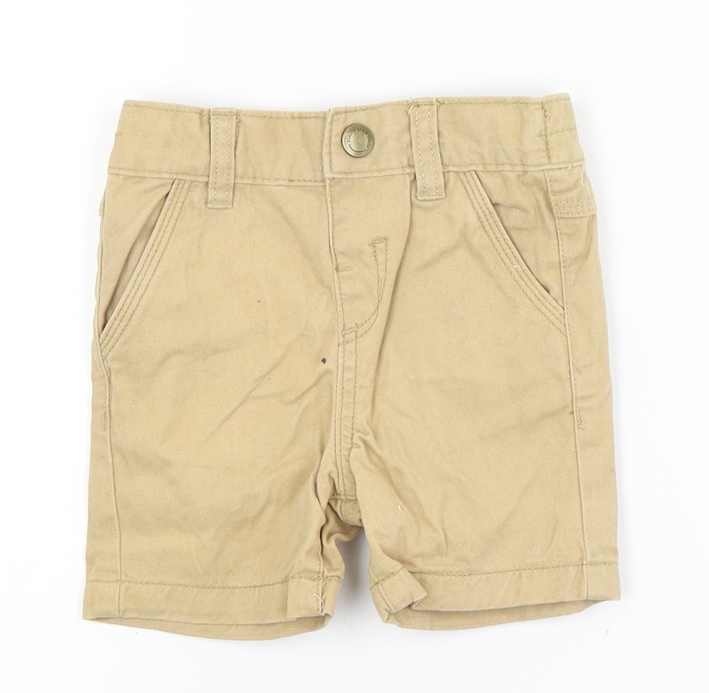 Mini Rebl Baby Beige   Cargo Trousers Size 9-12 Months