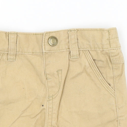 Mini Rebl Baby Beige   Cargo Trousers Size 9-12 Months