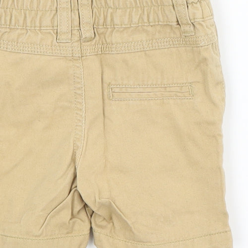 Mini Rebl Baby Beige   Cargo Trousers Size 9-12 Months